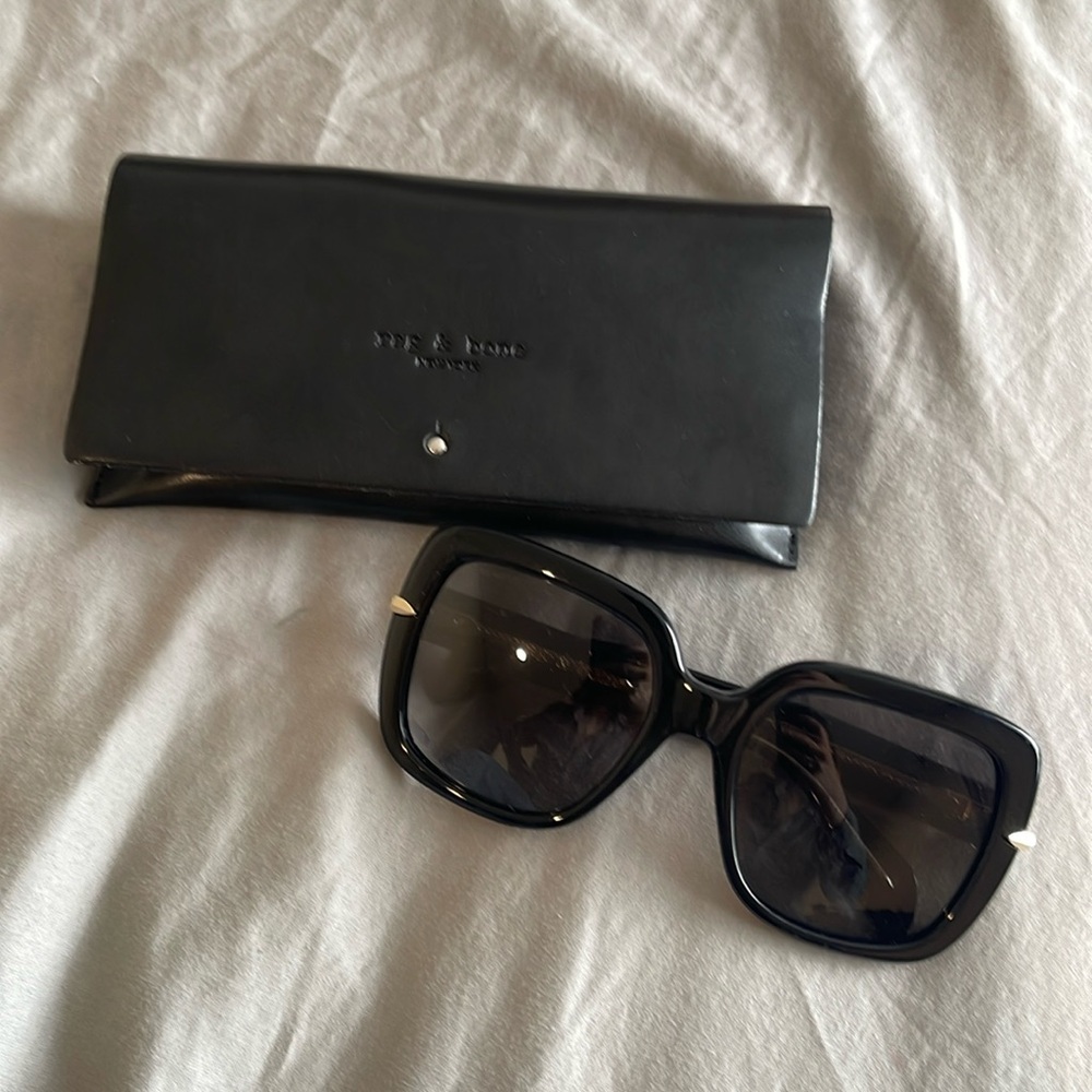 Rag and bone oversized black sunglasses